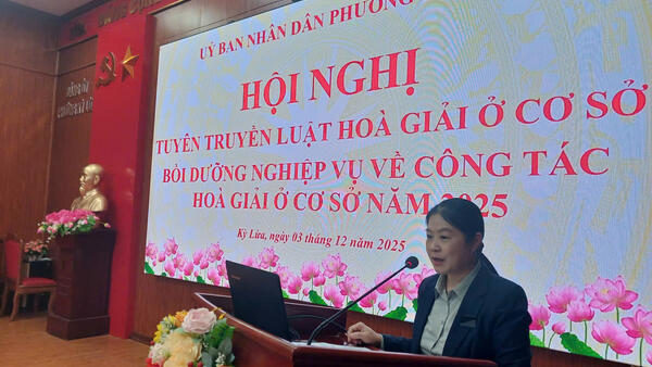 PHƯỜNG KỲ LỪA TẬP HUẤN NGHIỆP VỤ CÔNG TÁC HÒA GIẢI Ở CƠ SỞ NĂM 2025