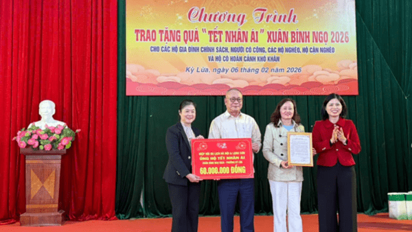 Phường Kỳ Lừa tổ chức Chương trình tuần lễ “Tết Nhân ái” - Xuân Bính Ngọ năm 2026 (đợt 2)