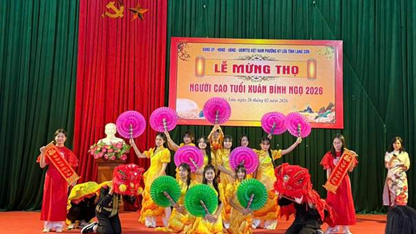 Phường Kỳ Lừa tổ chức Lễ mừng thọ, chúc thọ Người cao tuổi Xuân Bính Ngọ 2026