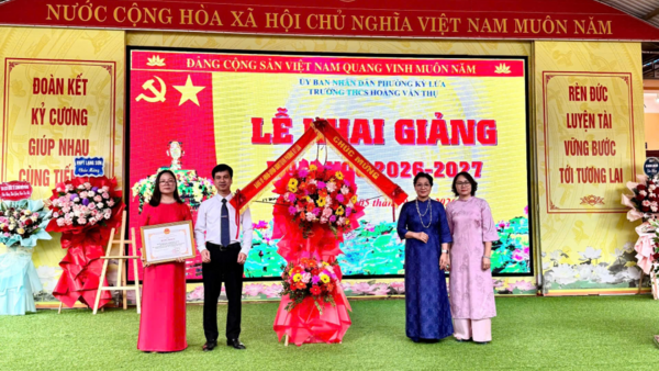 Lễ Khai giảng năm học 2026 – 2027 tại các trường học trên địa bàn phường Kỳ Lừa